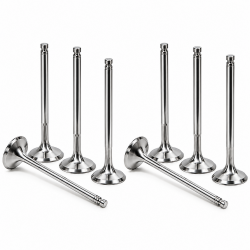 GSC B16A/B17A/B18C Chrome Polished 34mm Intake Valves: Set of 8